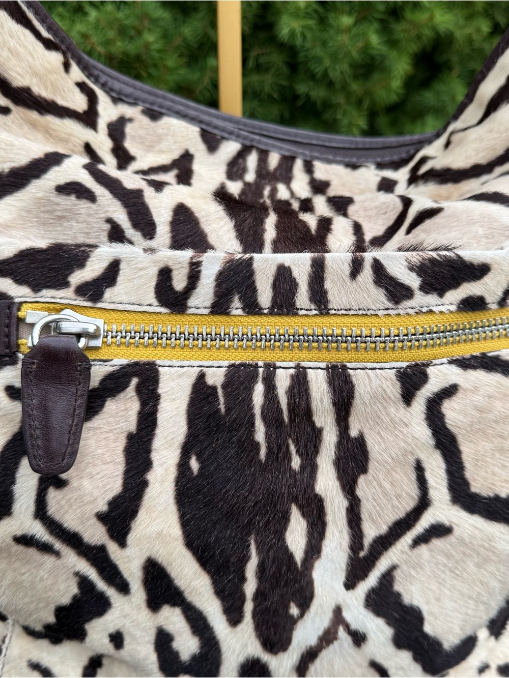 Coach Vintage Ocelot Haircalf Large Duffle (style 21167) - Picture 6 of 13